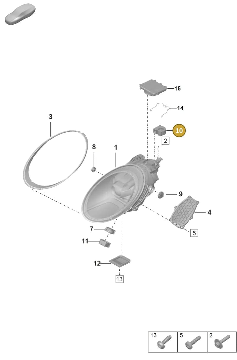 992941052 — Porsche 911 (2020-2022) diagram p53905020, position 10