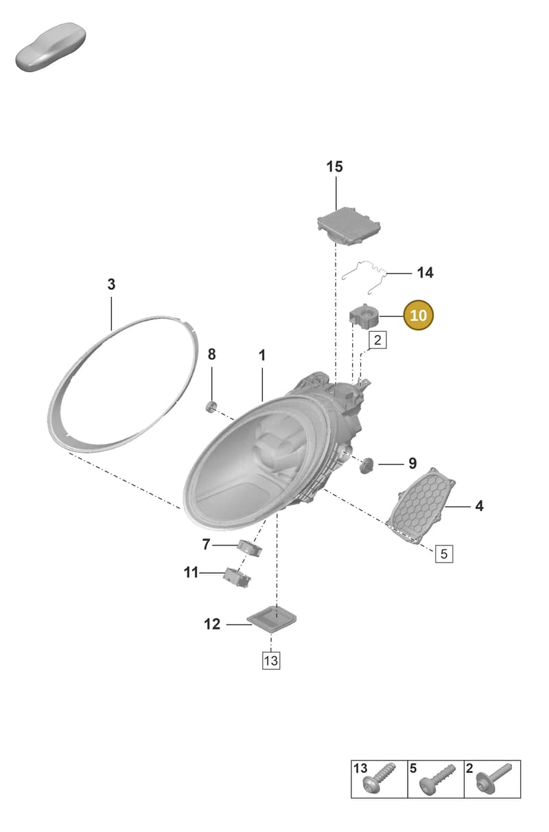 992941052 — Porsche 911 (2021-2022) diagram p59905020, position 10