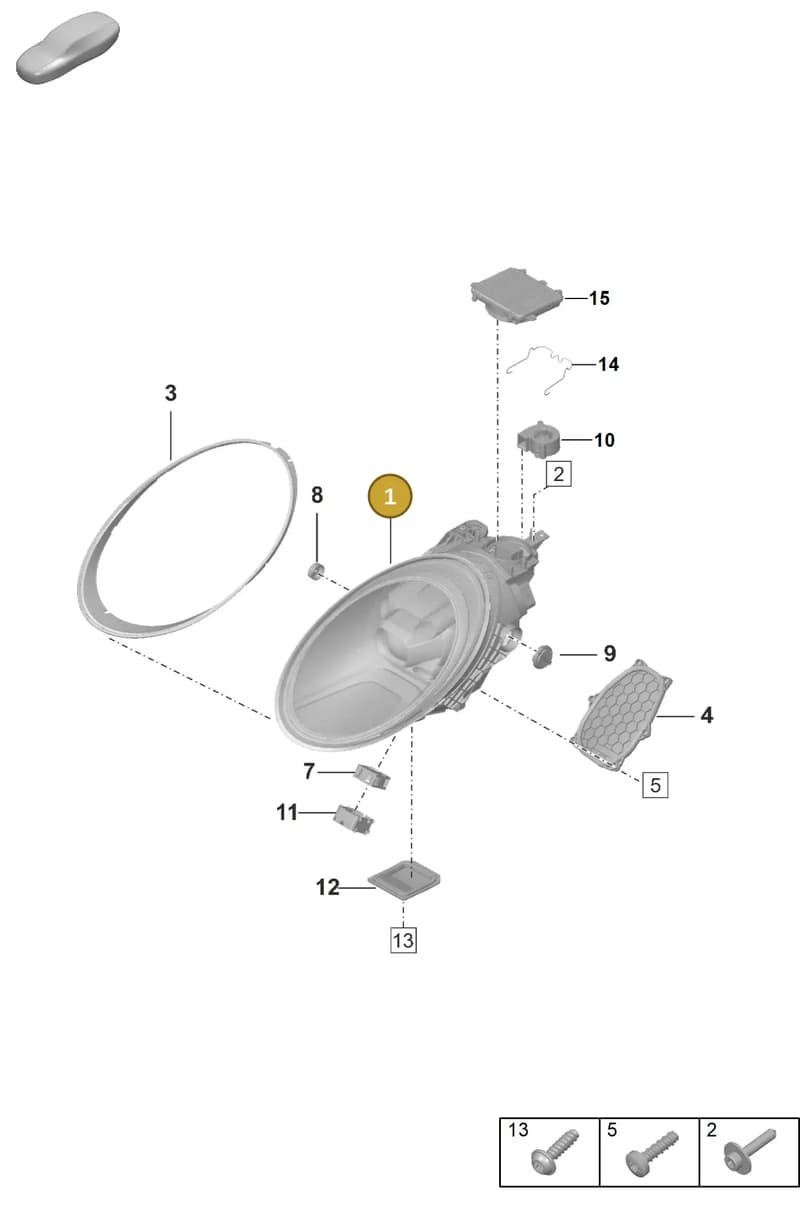 992941139H — Porsche 911 (2020-2022) diagram p53905020, position 1