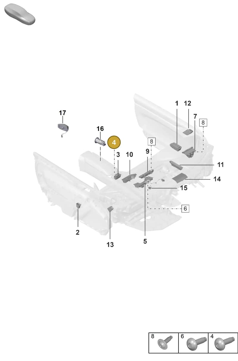 992941209DLTER — Porsche 911 (2018-2024) diagram p53903050, position 4