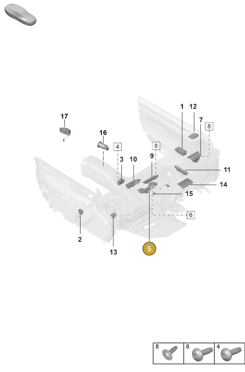992941209DMTER — Porsche 911 (2018-2024) diagram p53903050, position 5