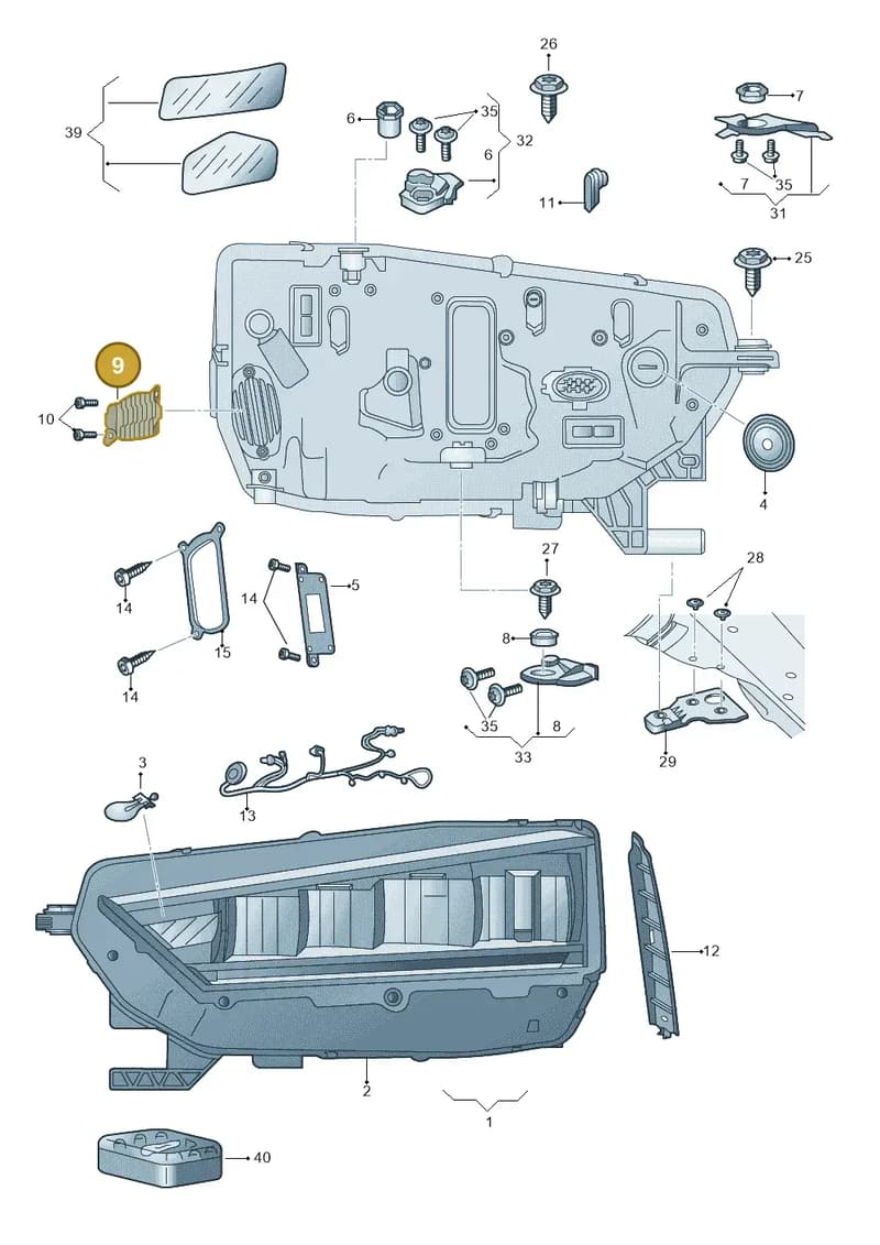992941572CJ — Skoda Octavia (2019-2022) diagram 585941000, position 9