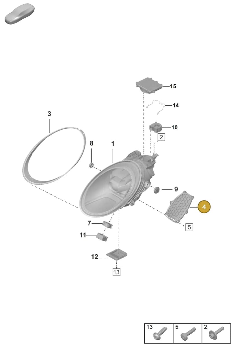 992941810 — Porsche 911 (2020-2022) diagram p53905020, position 4