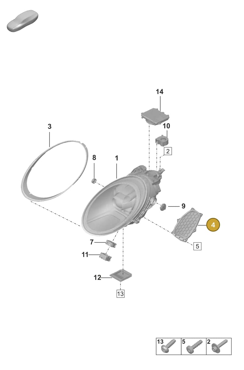 992941810 — Porsche 911 (2020-2022) diagram p53905030, position 4