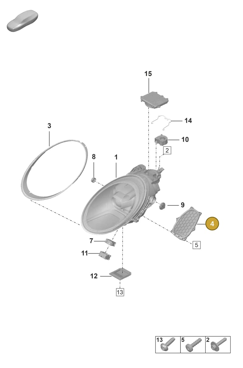 992941810 — Porsche 911 (2021-2022) diagram p59905020, position 4