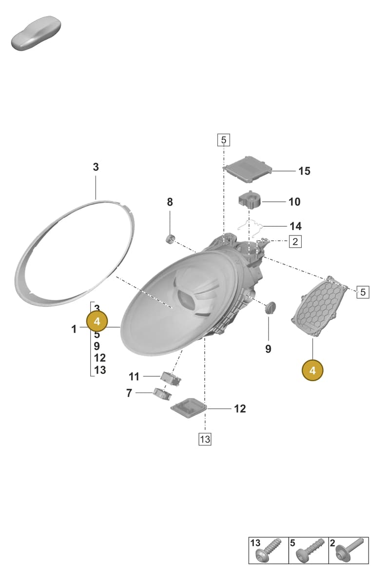 992941810 — Porsche 911 (2021-2022) diagram p59905030, position 4