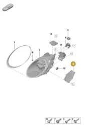 992941810 Porsche End Cap with Seal