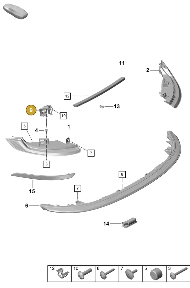 992945067B — Porsche 911 (2020-2022) diagram p57905050, position 9