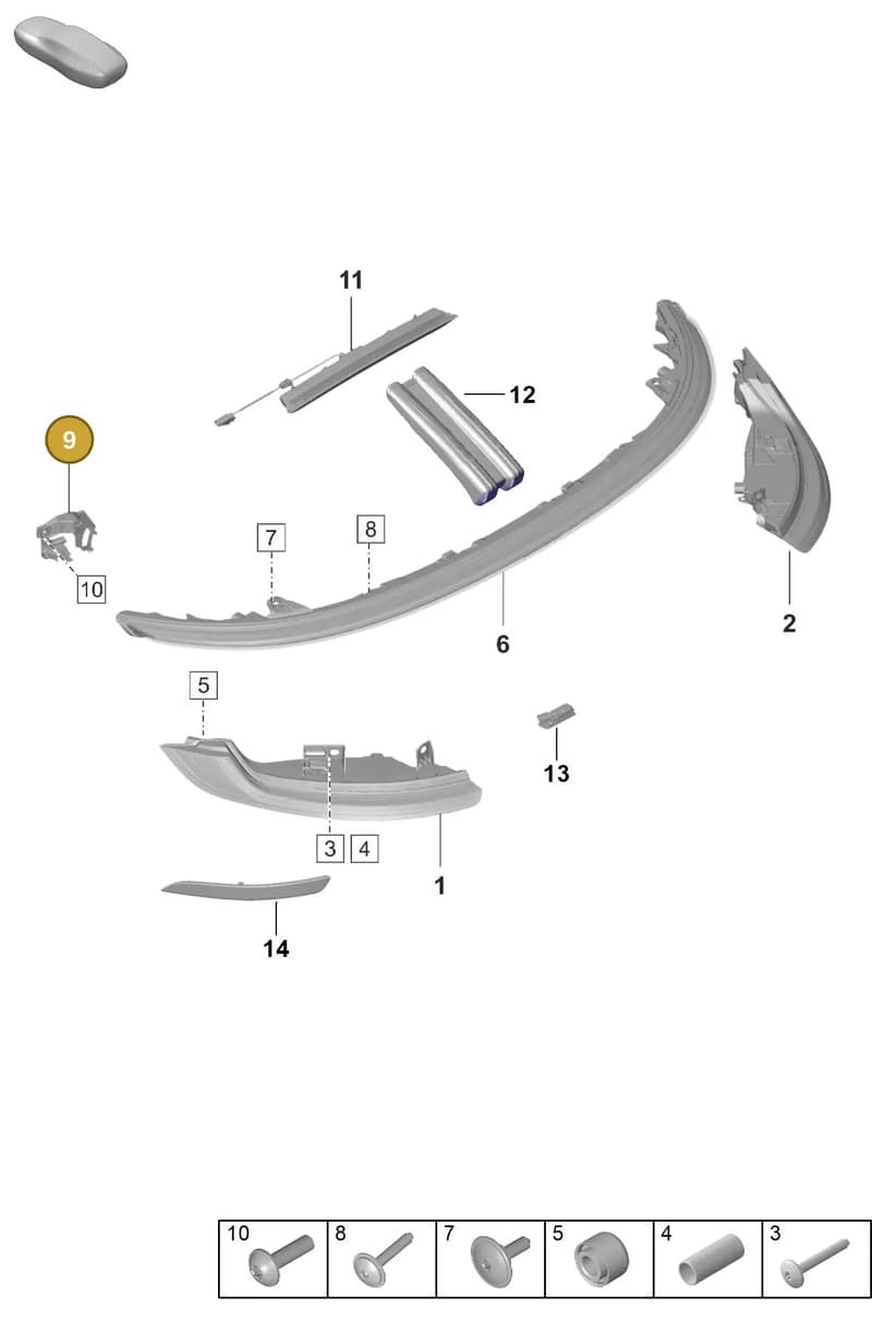 992945067B — Porsche 911 (2021-2022) diagram p59905050, position 9