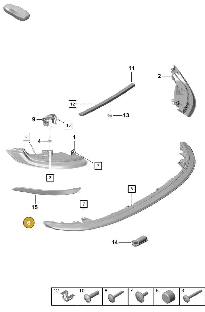 992945081H — Porsche 911 (2020-2022) diagram p57905050, position 6