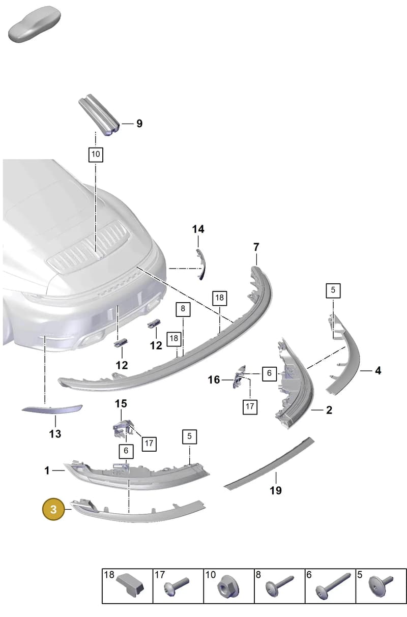 992945253AOK1 — Porsche 911 (2024-2025) diagram p63908400, position 3