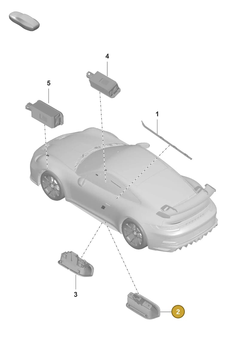 992947411 — Porsche 911 (2021-2022) diagram p59903040, position 2