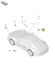 992947411 Porsche Door Warning Light