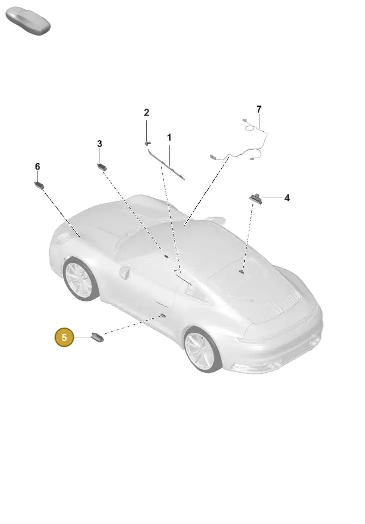 992947577 — Porsche 911 (2024-2025) diagram p53903040, position 5