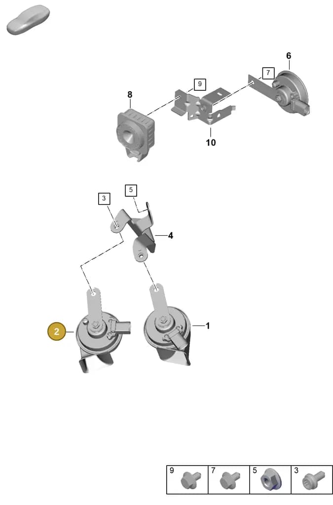 992951211B — Porsche 911 (2024-2025) diagram p63905000, position 2