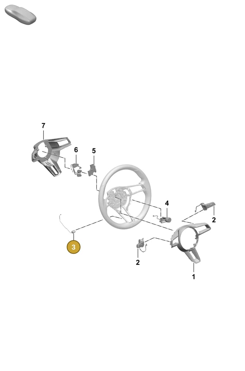 992951527A1E0 — Porsche Macan 4 (2024-) diagram p61403295, position 3
