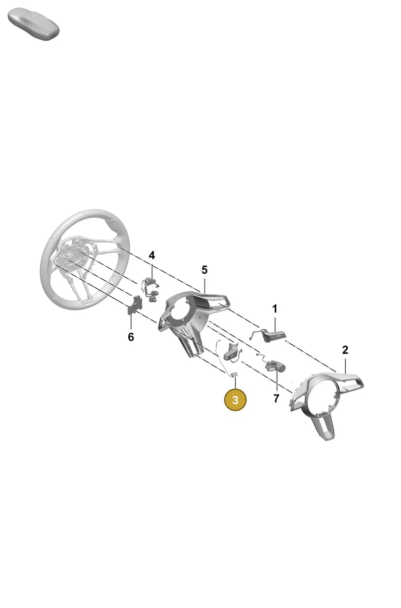 992951527A1E0 — Porsche Taycan Sport Turismo (2023-) diagram p64403245, position 3