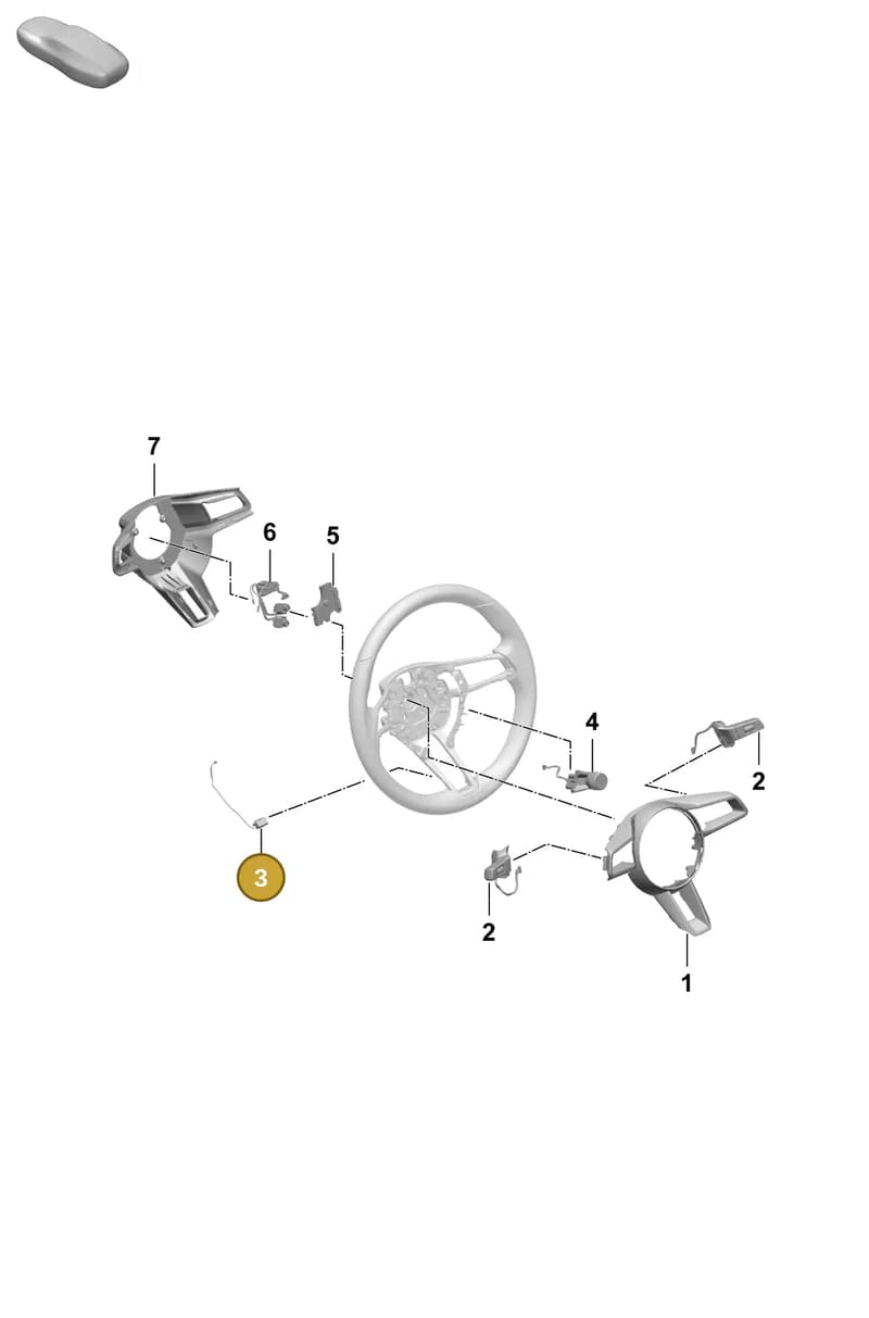 992951527A1E0 — Porsche Macan 4 (2024-) diagram p61403245, position 3
