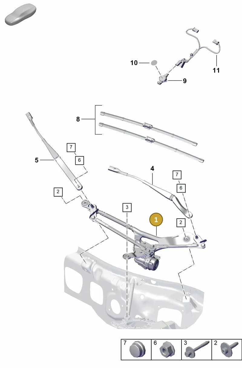 992955023F — Porsche 911 (2024-2025) diagram p53904000, position 1