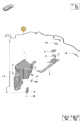 992955667A Porsche Hose Line for Washer Water