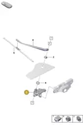 992955711B Porsche Wiper Motor