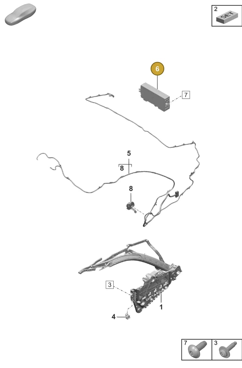 992959255L — Porsche 911 (2020-2022) diagram p57811200, position 6