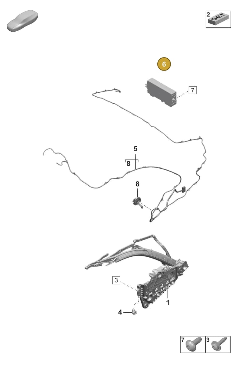 992959255L — Porsche 911 (2024-2025) diagram p53811200, position 6