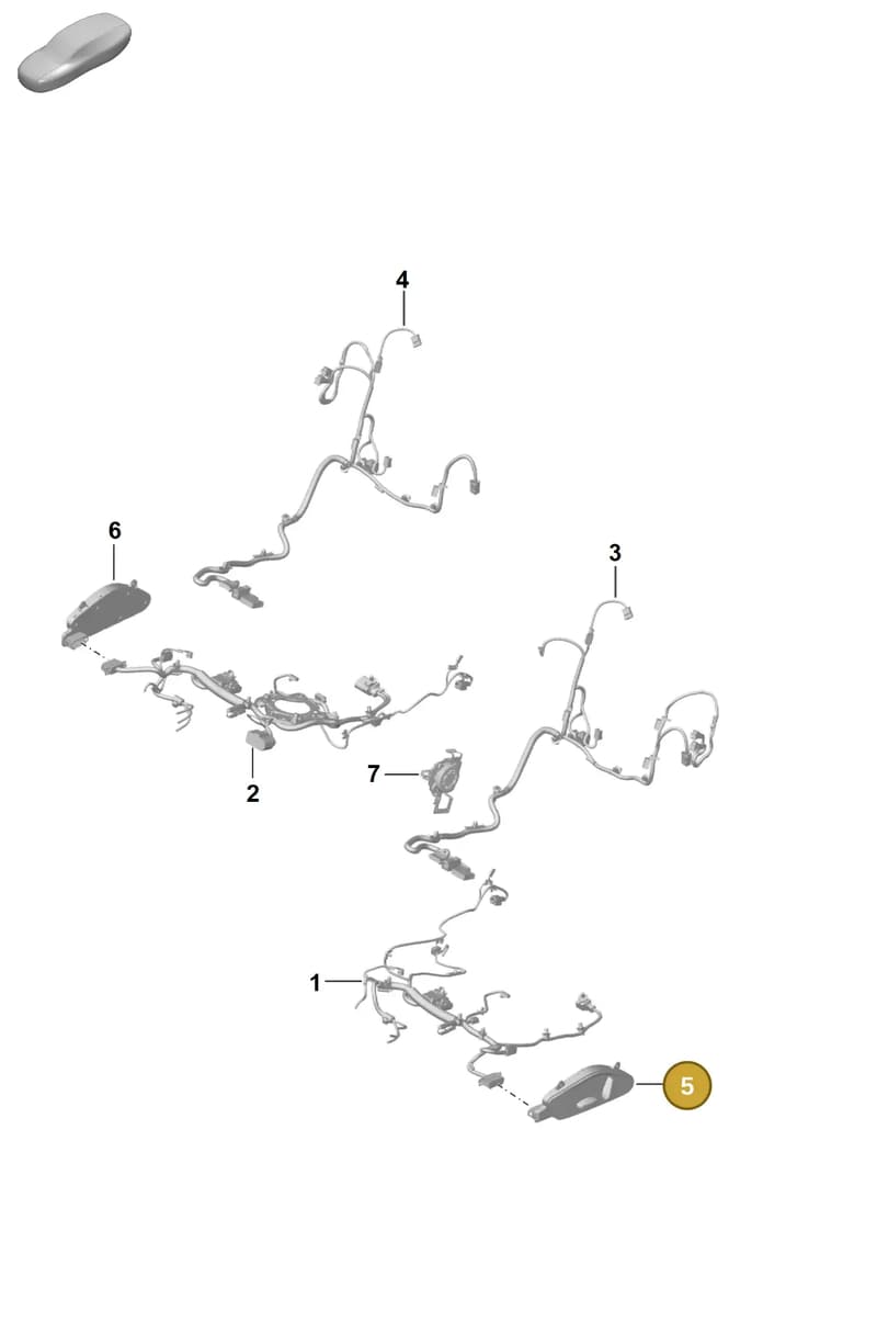 992959747F1E0 — Porsche 992 Carrera Coupe (2024-) diagram p63817500, position 5