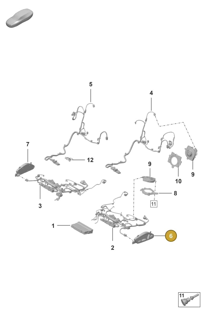 992959747G1E0 — Porsche 992 Carrera Coupe (2024-) diagram p53817520, position 6