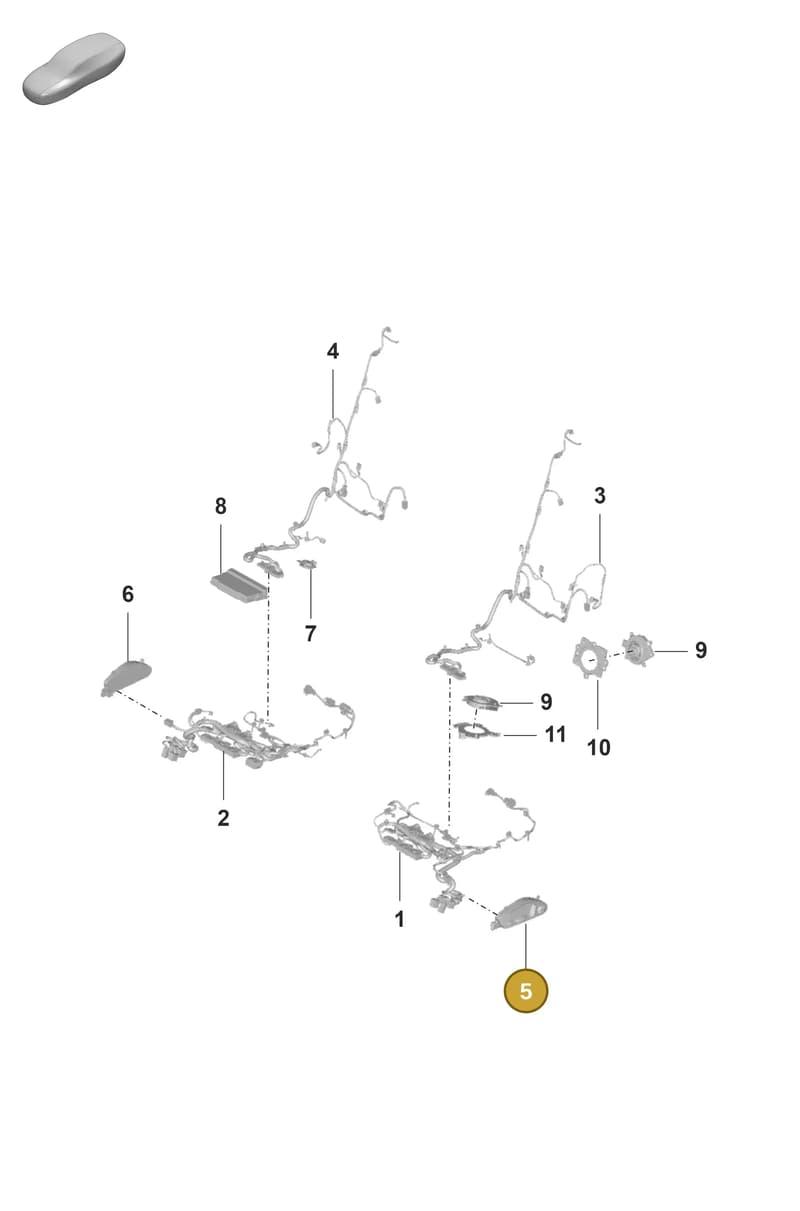 992959747H1E0 — Porsche Panamera (2020-2023) diagram p58817510, position 5