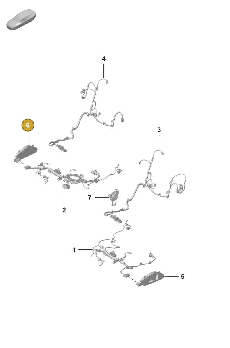 992959748F1E0 — Porsche GT3 RS (2021-) diagram p59817500, position 6