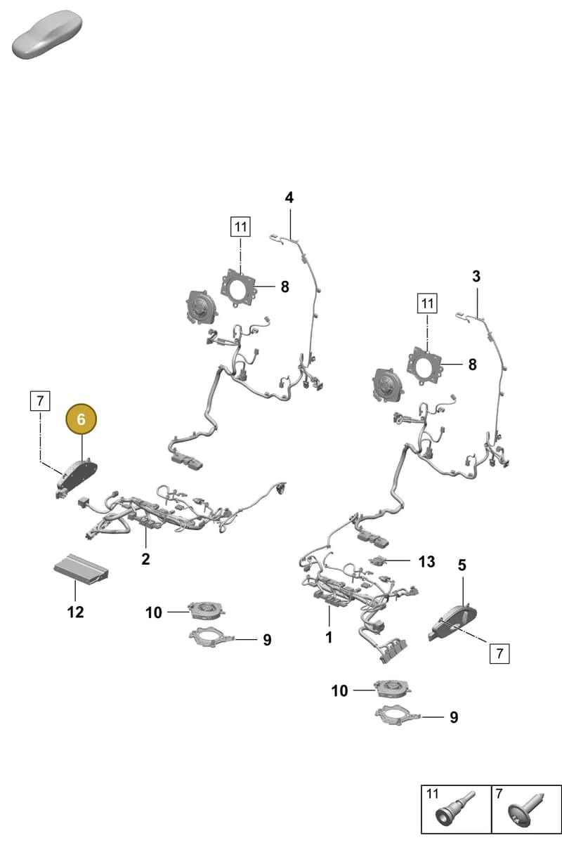 992959748G1E0 — Porsche Macan 4 (2024-) diagram p61817510, position 6