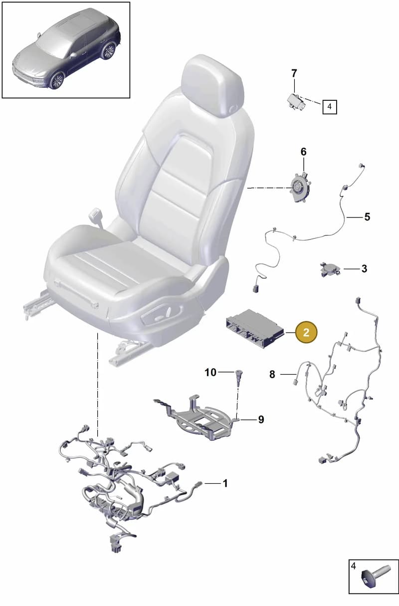 992959760B — Porsche Cayenne (2017-2023) diagram p51817020, position 2