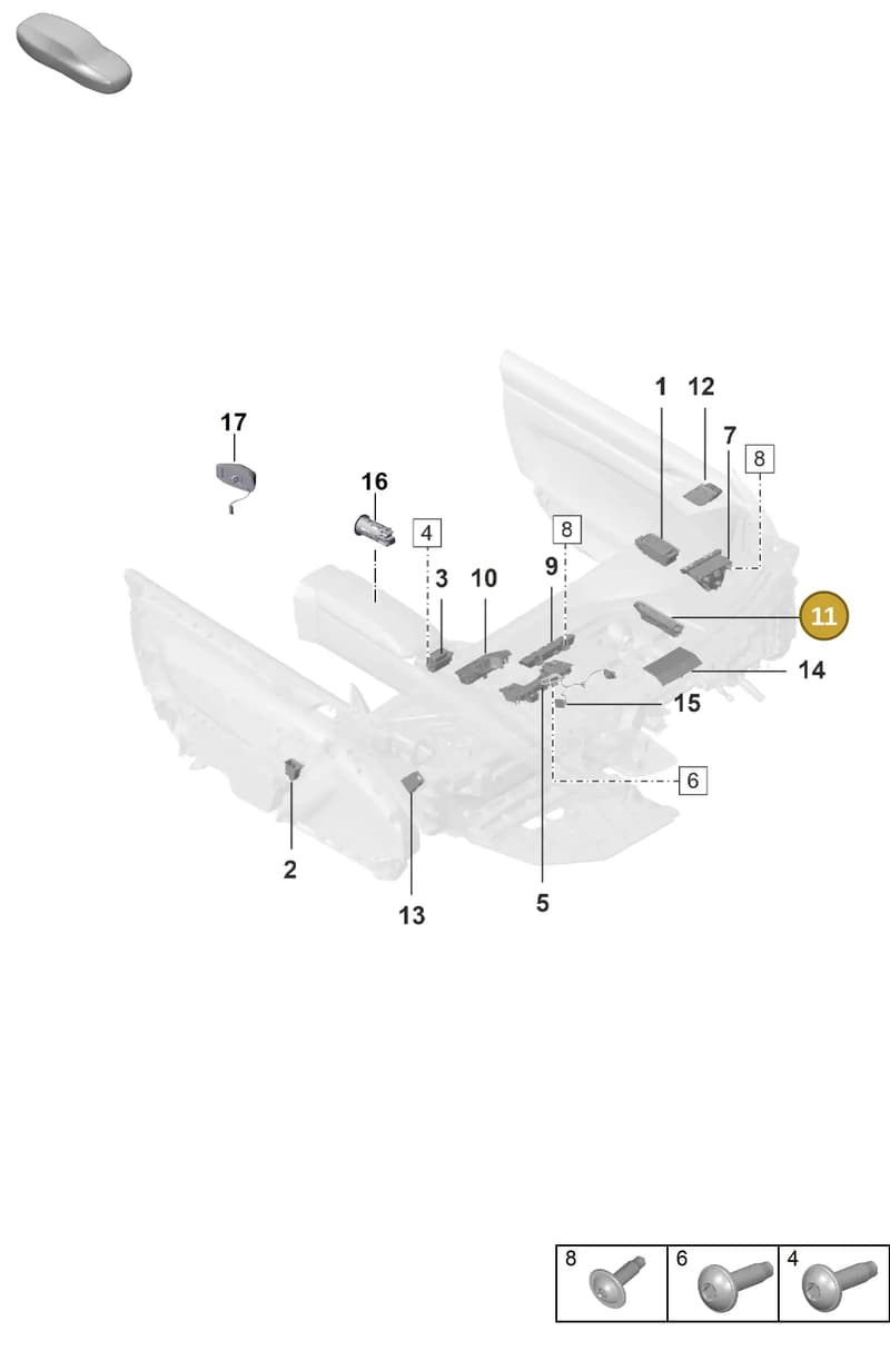992959832A6N3 — Porsche 992 Sport Classic (2020-) diagram p53903050, position 11