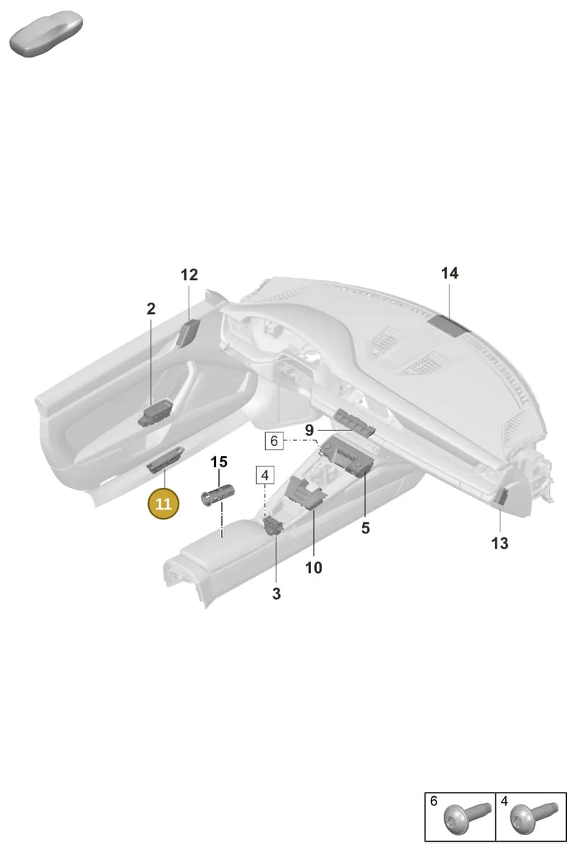 992959832A6N3 — Porsche GT3 RS (2021-) diagram p59903050, position 11