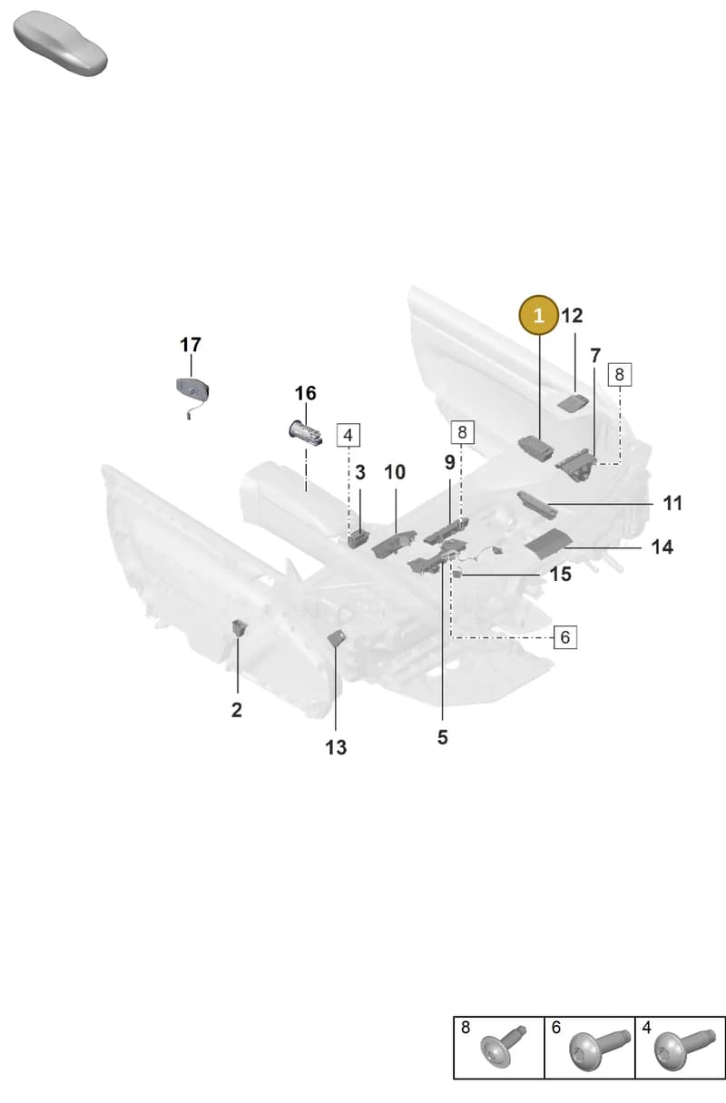 992959858AA6N3 — Porsche 992 Sport Classic (2020-) diagram p53903050, position 1