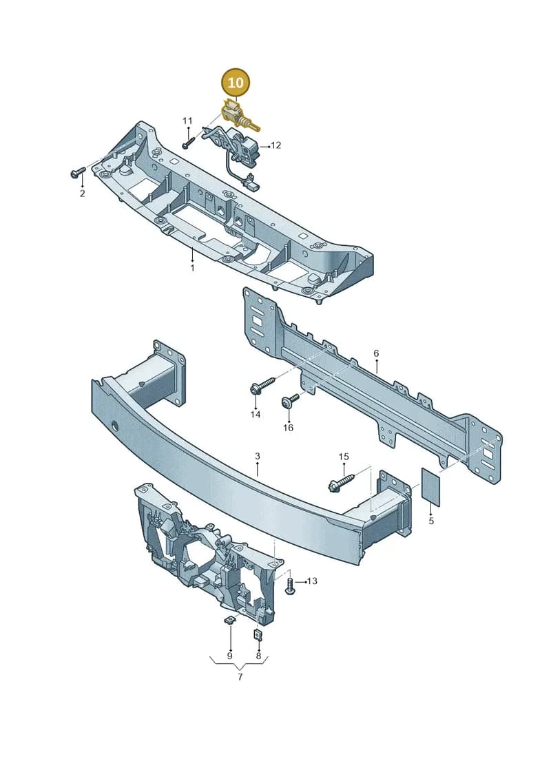992962627 — Audi RS e-tron GT (2020-2025) diagram 4j1805000, position 10