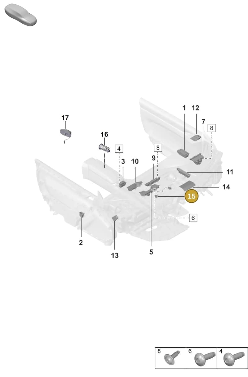 992963281 — Porsche 911 (2020-2022) diagram p53903050, position 15