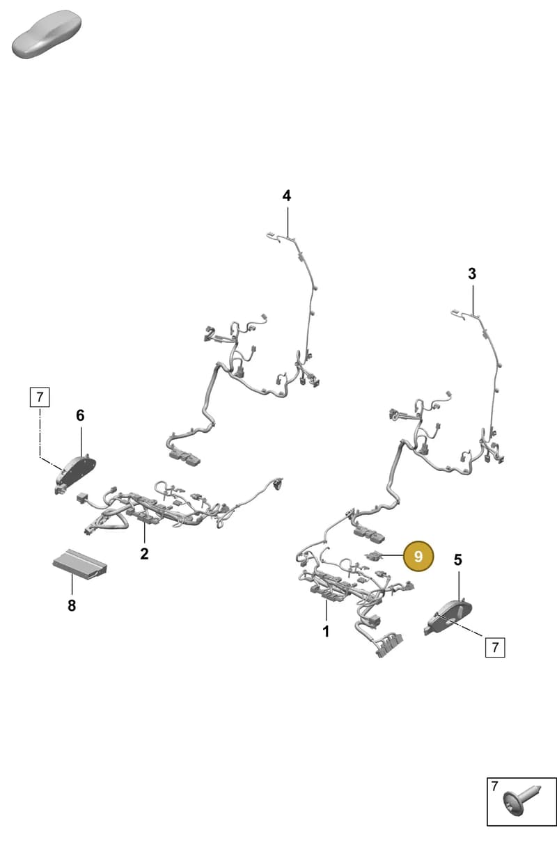 992963553B — Porsche Macan (2024-2024) diagram p61817500, position 9