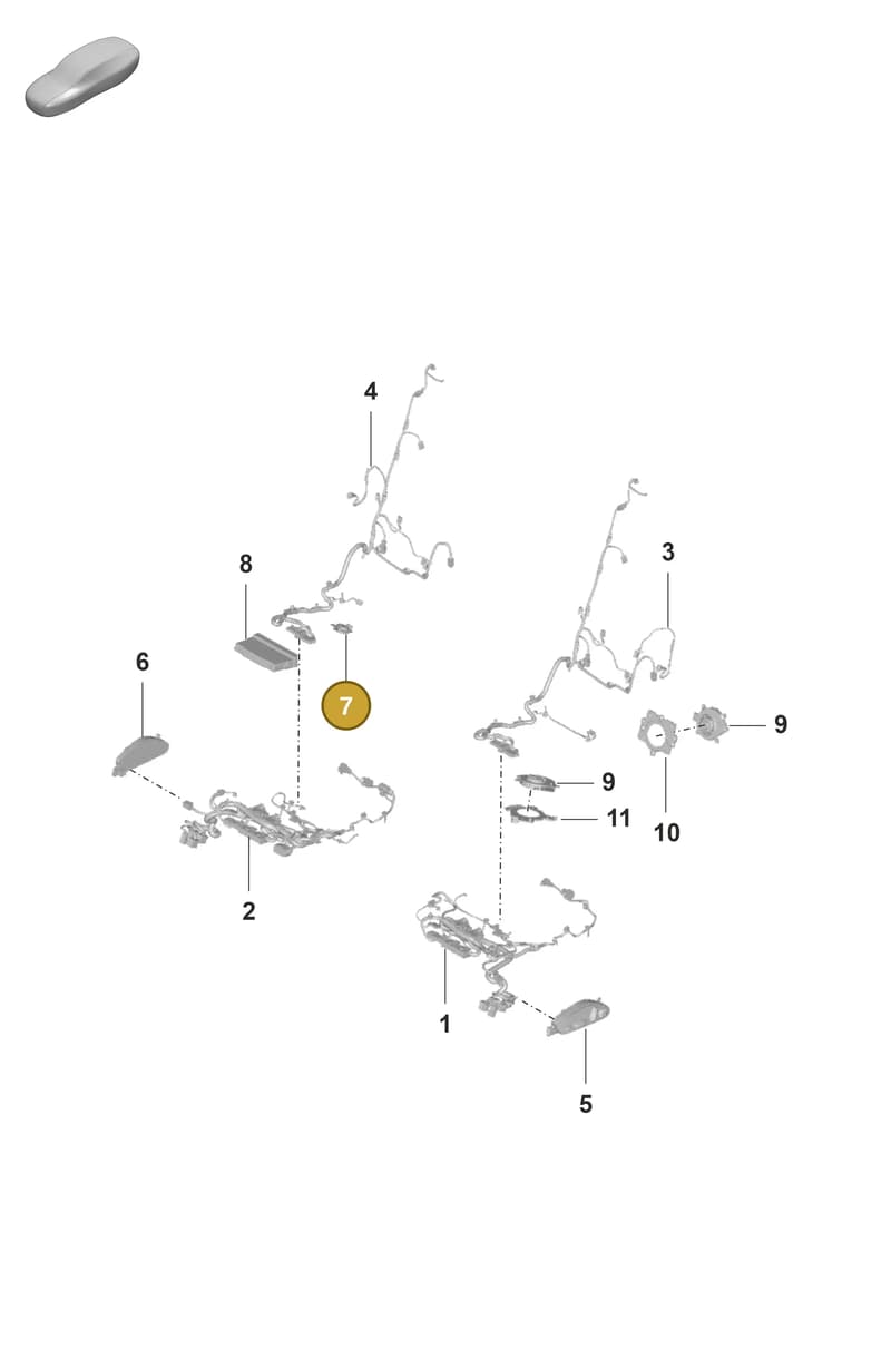 992963553C — Porsche Panamera (2020-2023) diagram p58817510, position 7