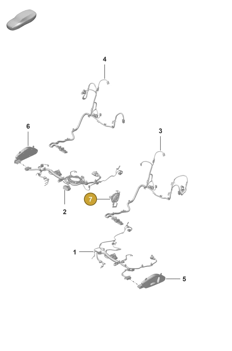 992963553C — Porsche 911 (2021-2022) diagram p59817500, position 7