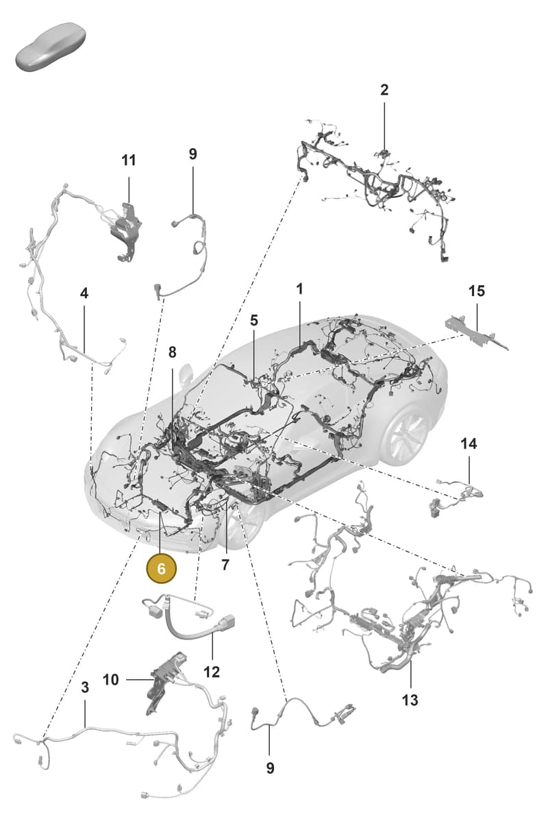992970042Y — Porsche 911 (2018-2024) diagram p53902100, position 6