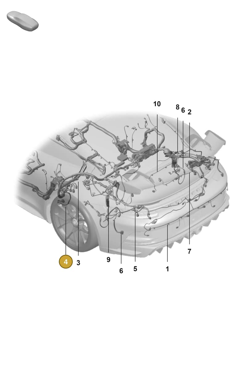 992970094Y — Porsche 911 (2021-2022) diagram p59902200, position 4