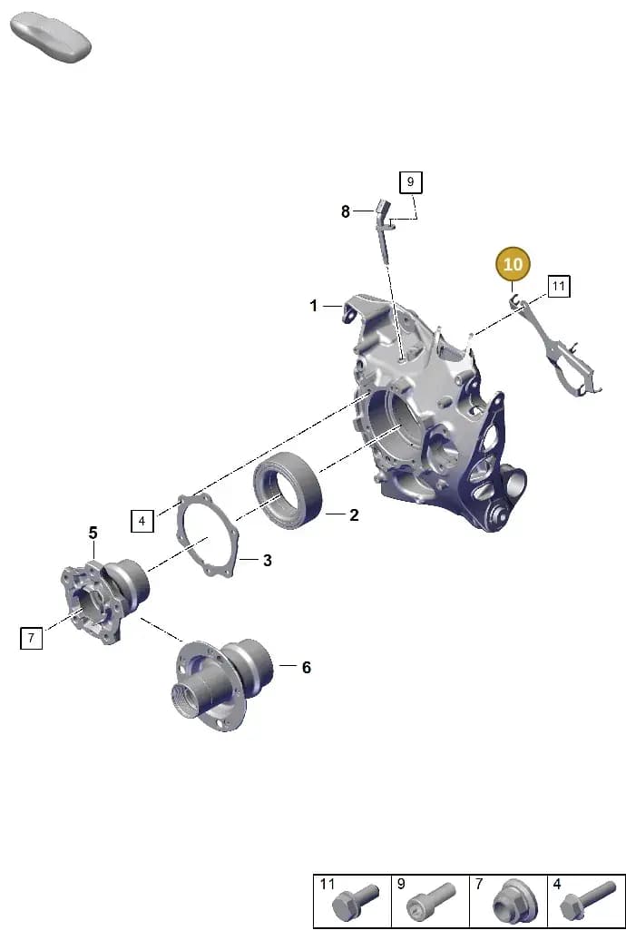 992971006 — Porsche 911 (2024-2025) diagram p63501020, position 10
