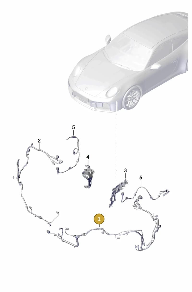 992971023AQ — Porsche 911 (2024-2025) diagram p63903400, position 1