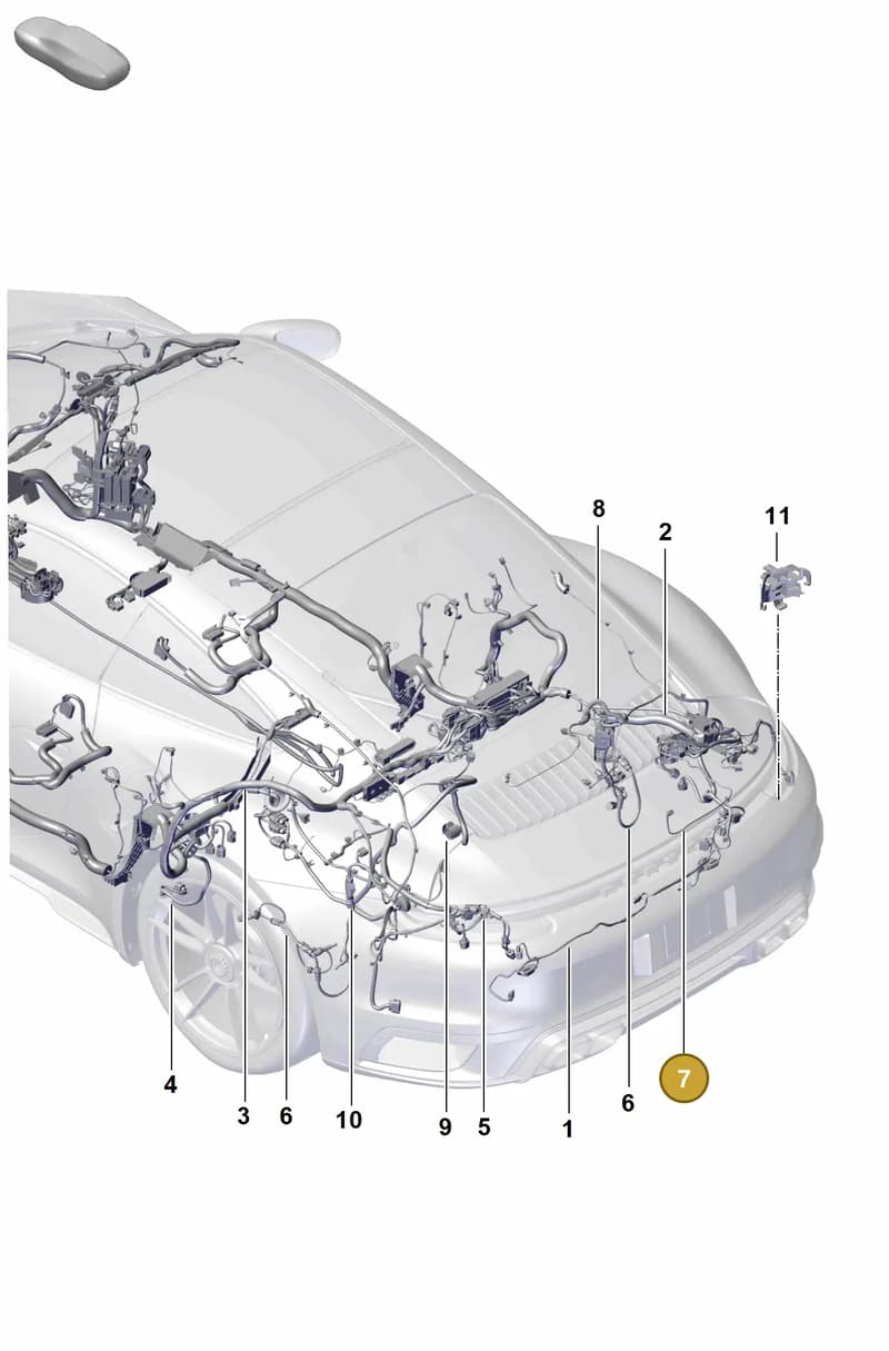 992971170 — Porsche 911 (2020-2022) diagram p57902200, position 7
