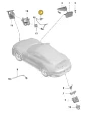 992971192C Porsche Cable Set for Camera