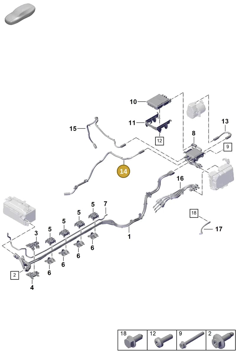 992971216 — Porsche 911 (2024-2025) diagram p63904000, position 14