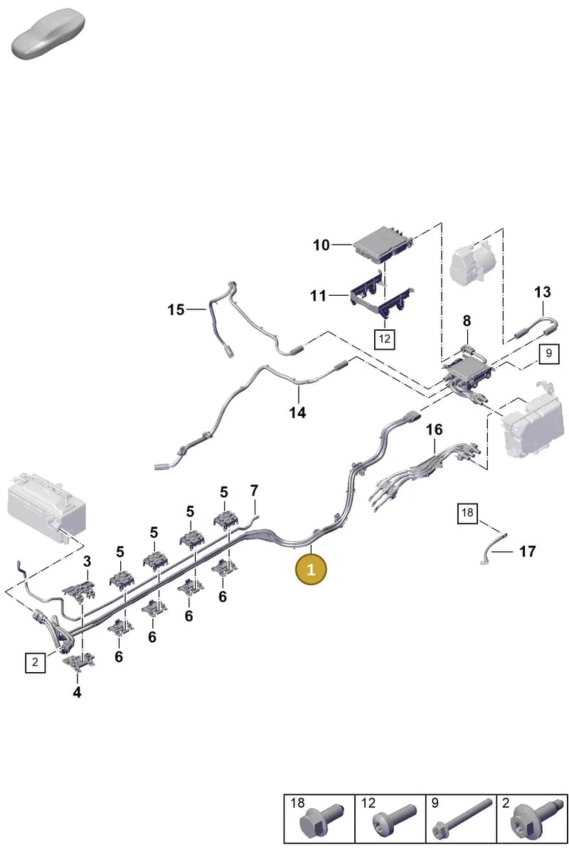 992971221 — Porsche 911 (2024-2025) diagram p63904000, position 1