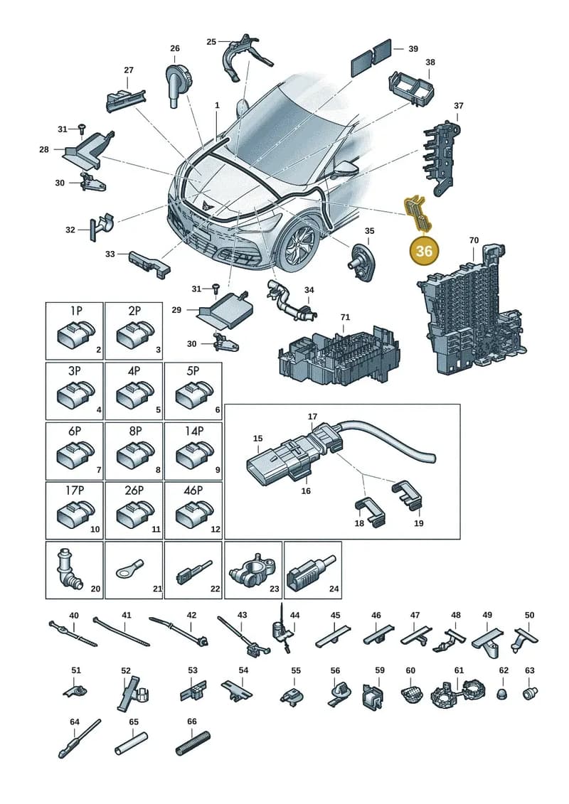 992971336 — SEAT CUPRA Tavascan (2023-) diagram 20h971080, position 36